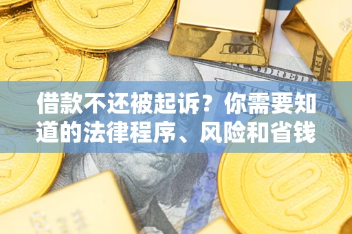 北京借款不还被起诉？你需要知道的法律程序、风险和省钱技巧